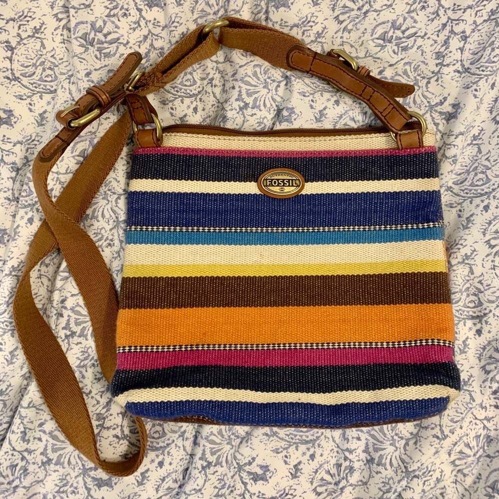 Fossil multicolor crossbody bag